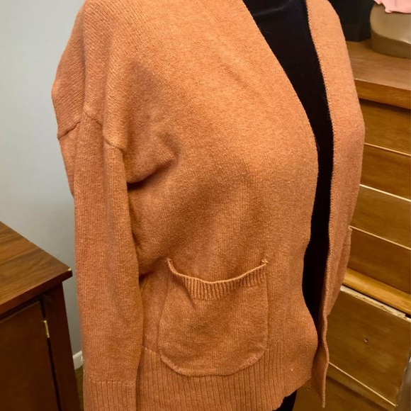 a new day Rust Orange Open Front Cardigan Sweater - Picture 4 of 7